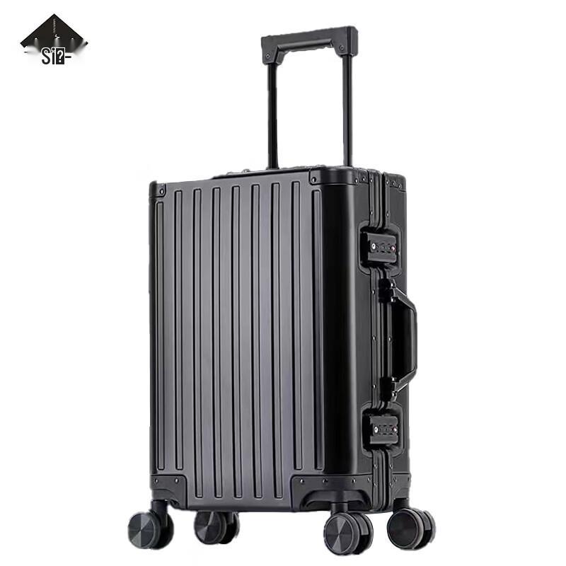Sanrenju Aluminum-Magnesium Alloy Hardshell Carry-On Luggage 20-inch