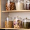 No Mold Food Storage Jar Airtight Sealed Glass Jars with Lids Capacity Pantry Storage Containers for Coffee Tea Snacks Sugar
