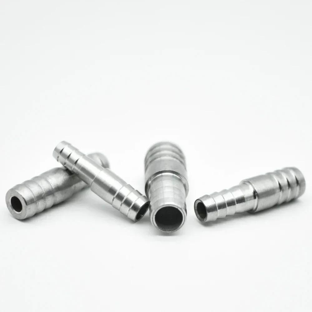 6 8 10 12 13 14 15 16 18 19 20-60 Mm Hose Barbed Reducing Straight Connector Pipe Fitting 304 Stainless Steel Water Air Fuel Oil