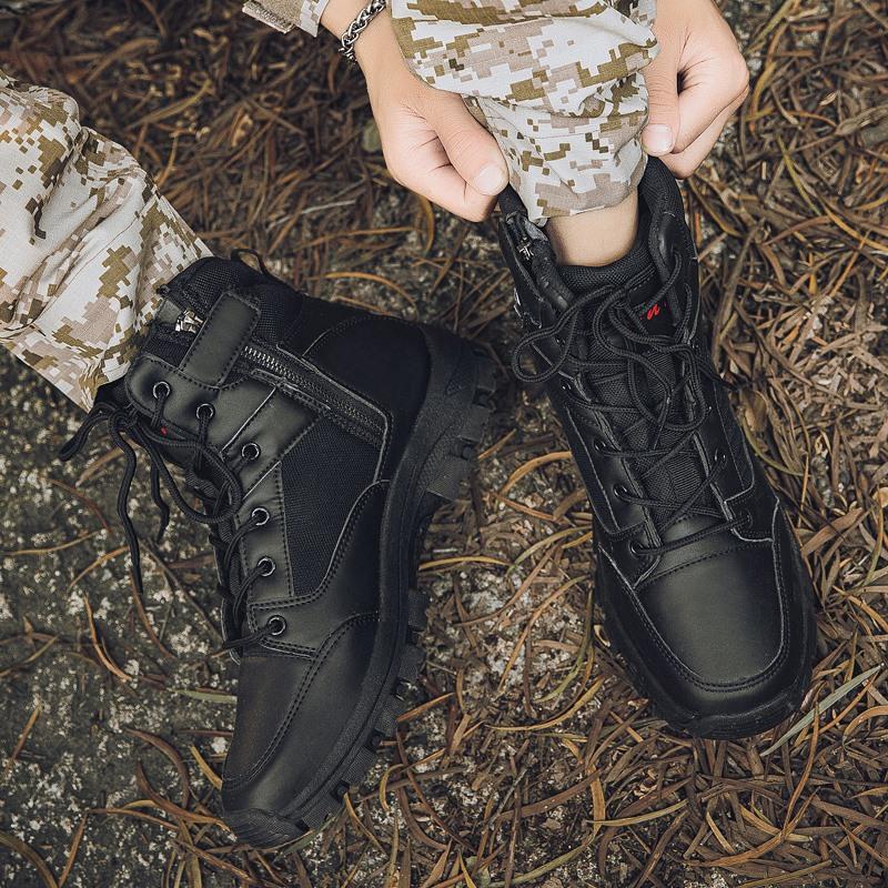 Brand Men Winter Snow Boots Waterproof Leather Sneakers Super Warm Men's Boots Outdoor Male Hiking Boots Work Shoes