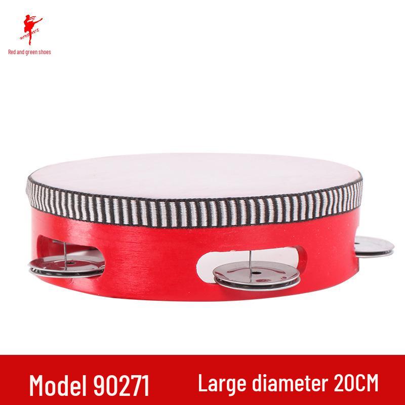 Children's Red Dance Shoes & Resin Tambourine 90271 - Dance Exam Supplies