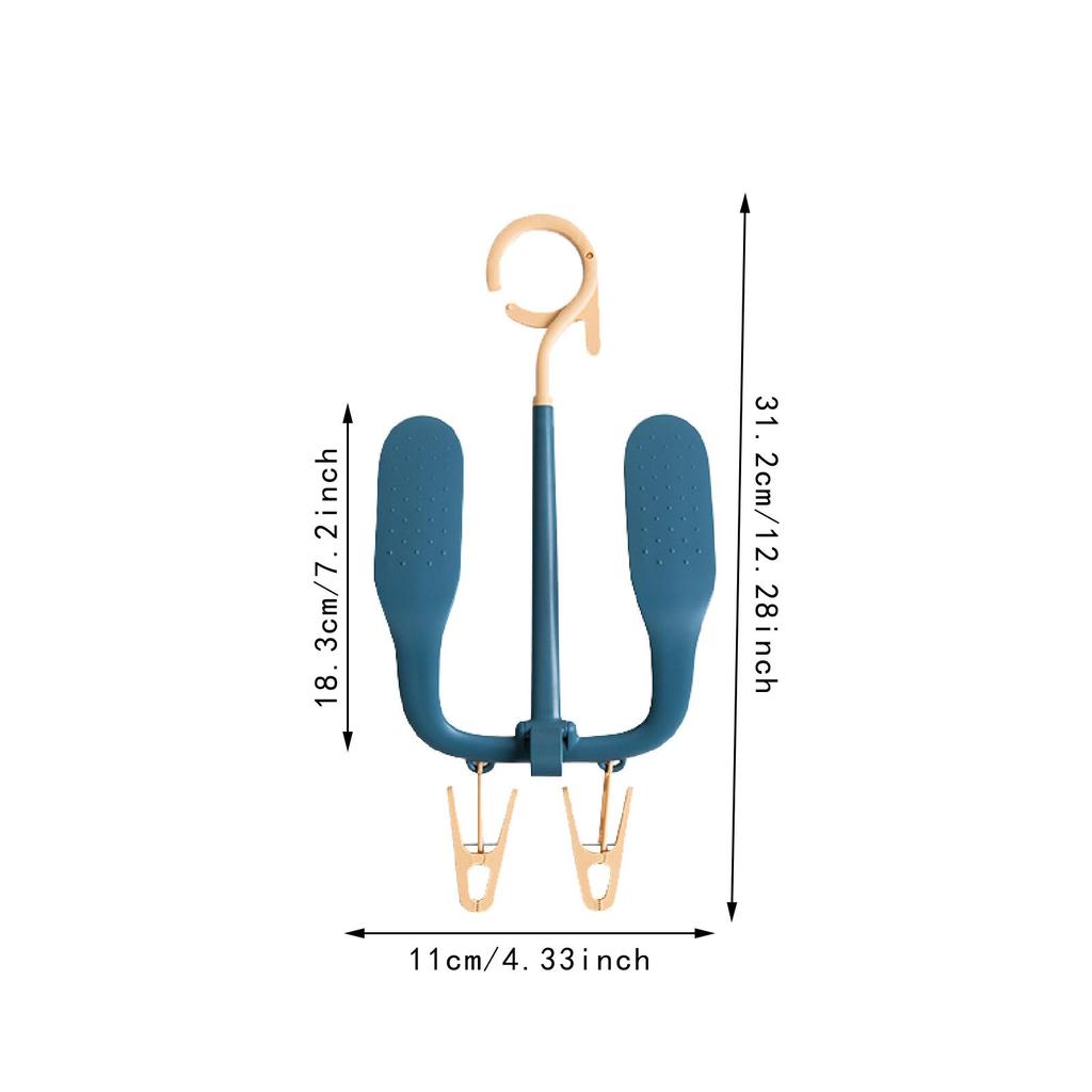 Shoe Drying Rack Shoe Hanging Hook 360° Rotatable Space Saving Multifunctional Shoes Hanger for Balcony Bathroom Bedroom Home