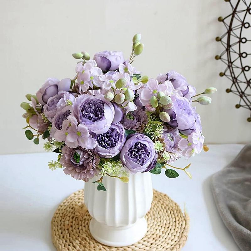 

Искусственные Цветы Свадьба Букеты для Невесты Домашняя Ваза Атмосфера Праздника DIY Высококачественная Роза Разноцветный Декор Гостиной 1pc