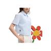 FILA X TIM LAHAN Stone Skin-Friendly Comfortable Fashion Soft Short Sleeve Shirt Women shirts Blue F51W529403F-LB