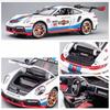 1:24 911 Turbo S GT3 RSR Toy Alloy Car Model Sound Light Pull Back Simulation Vehicle Model Collection Gifts for Friend