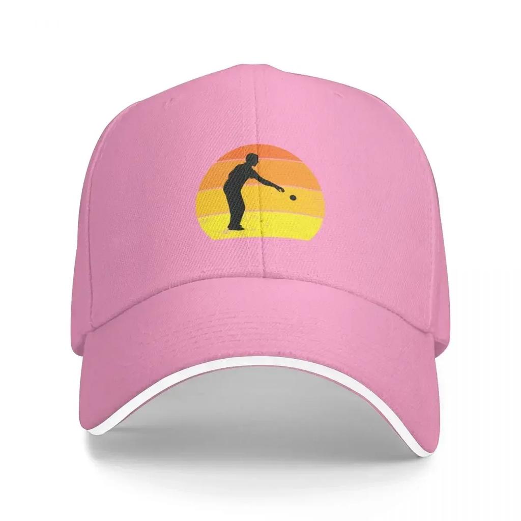 Retro Vintage Petanque, Funny Petanque, Petanque Boule Bocce Player Funny Saying Baseball Cap |-F-| black Golf Women Men's