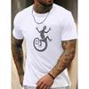 Heren Zomer Casual T-shirt met Hagedissenpatroon Korte Mouw