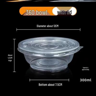 ZISIZ Disposable Plastic Bowls