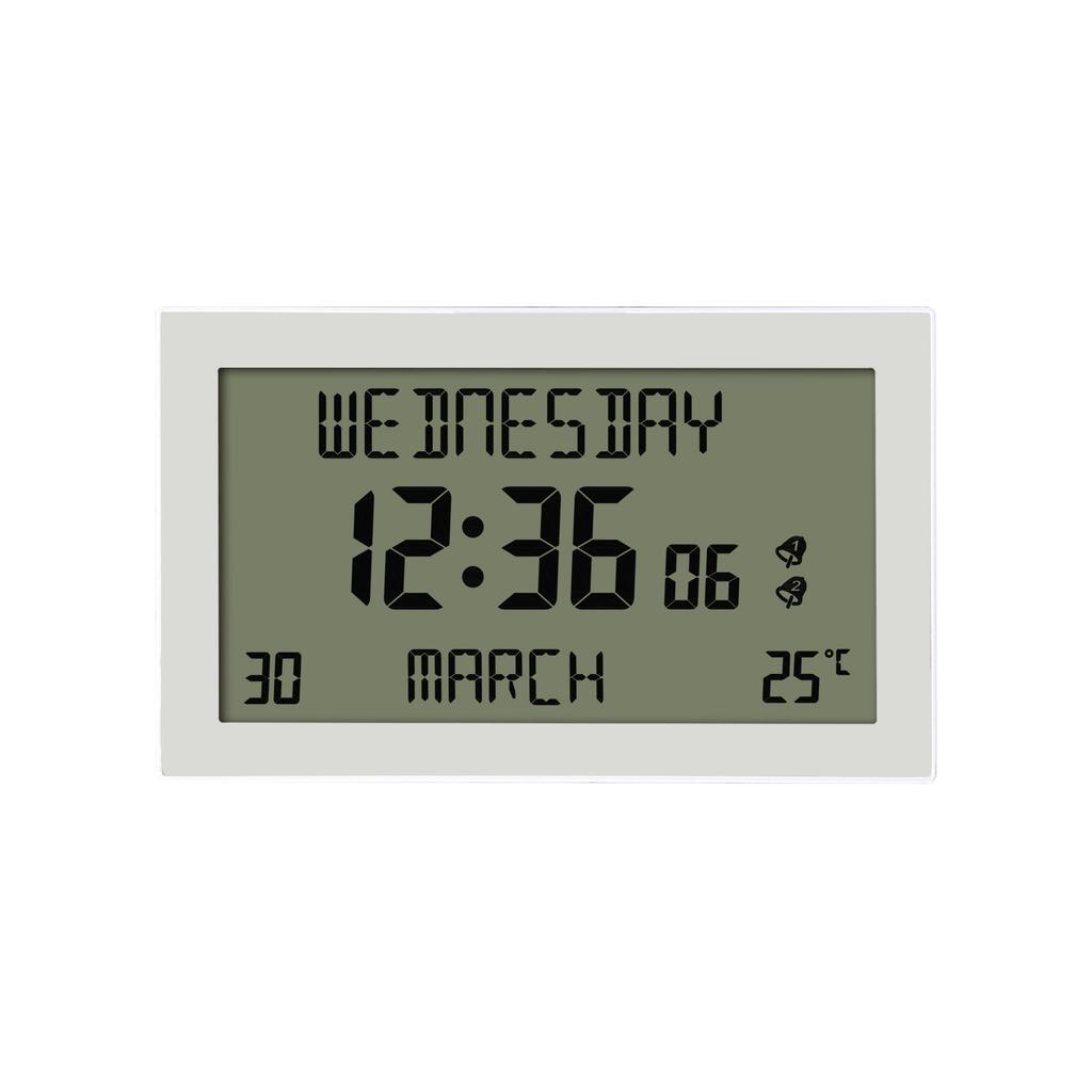 Alarm Clocks Lcd Display Desk Small Clock High-Definition Multi-Function Machine Reminders In Multiple Languages For Travel Home