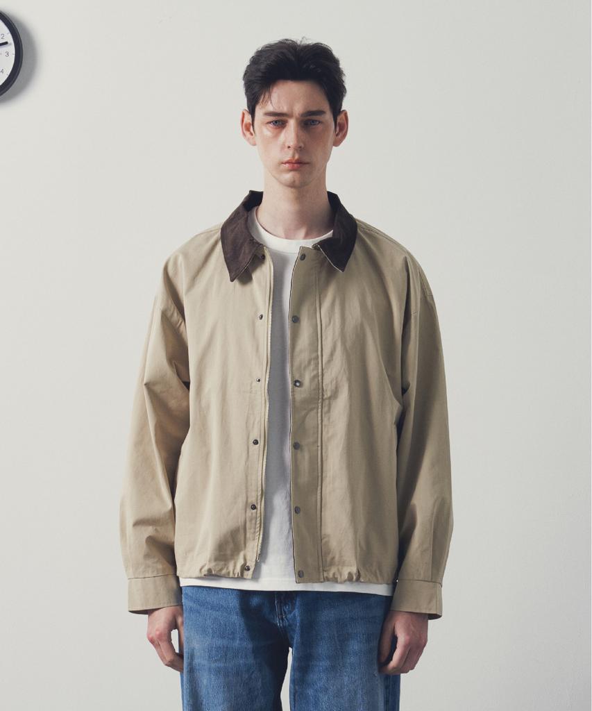 Andagain Soko Collar Field Jacket (Beige