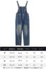 Denim Loose Autumn Size [Mohokyo] Women's Overalls, Fit, Wide-Leg Jeans, Figure-Flattering, Spring, Summer, (Color Shown, L)