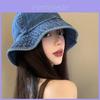 Stylish Denim Bucket Hat For Women With Embroidery Perfect For Spring And Summer Wear