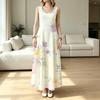 Women's Sleeveless Flowy Long Maxi Dress Lightweight,Stylish Versatile Comfort for Summer Beach Vacation & Daily Casual