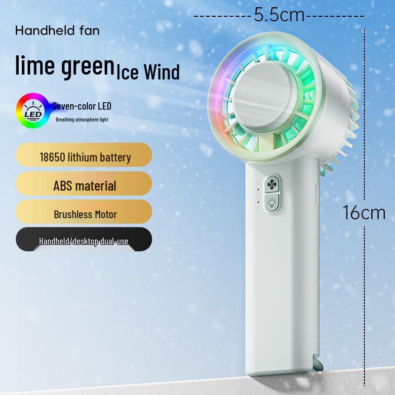 

Portable USB Mini Semiconductor Fan - Handheld & Desktop Model 155*60mm Color Box Packaging