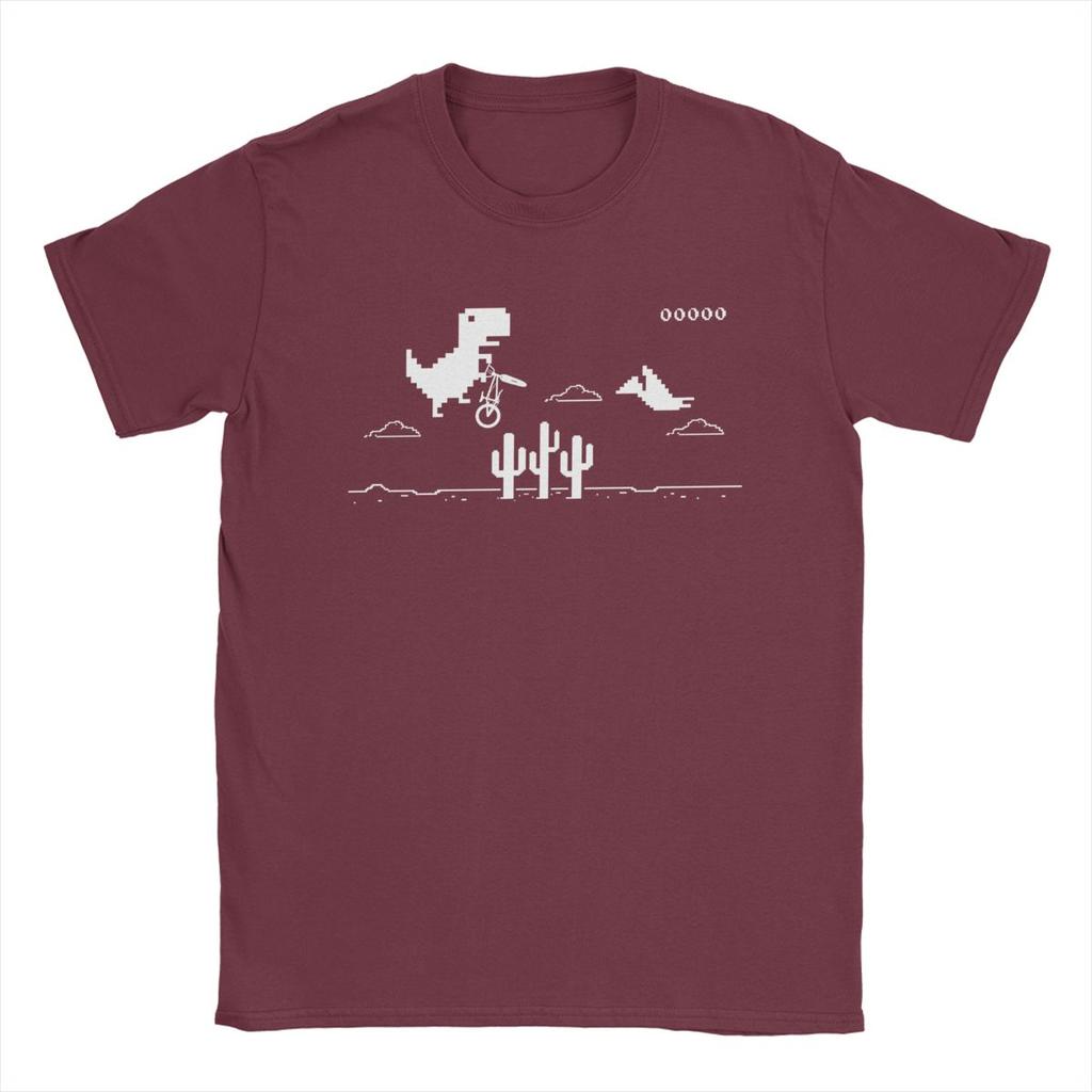 Herren T-Shirts T-Rex BMX Offline Vintage Baumwolle T-Shirts Kurzarm T-Shirts Rundhals Kleidung Geburtstagsgeschenk