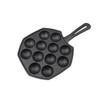 Yoshida Craftsman Cast Iron 12-Hole Takoyaki Pan Set (2-Pack)