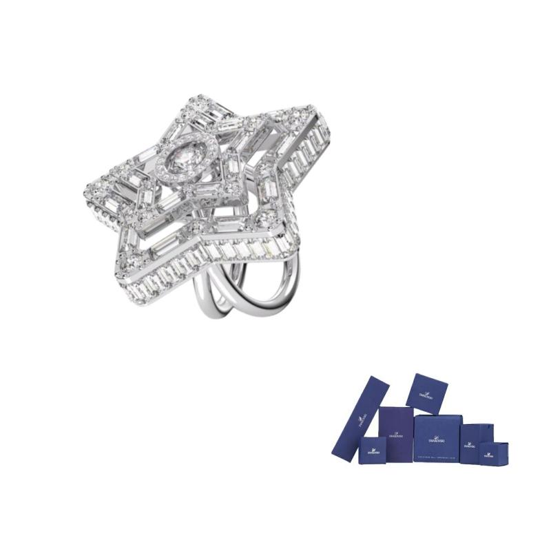 Swarovski Crystal Rings Unisex White 55-Original brand box белый