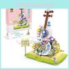 Flower Decor Books Violins Building Blocks Toys For Girls And Diy Craft Enthusiasts