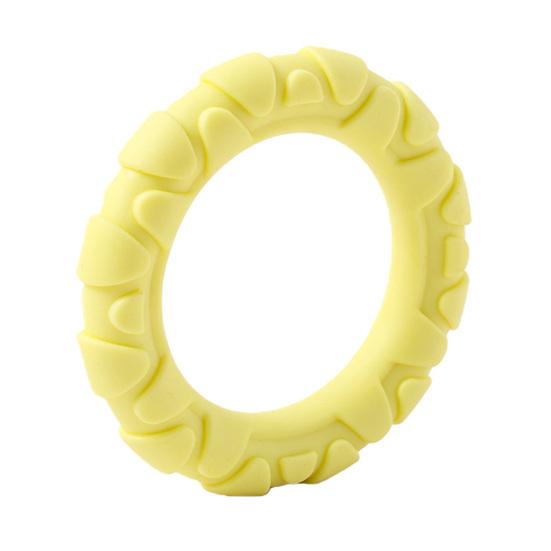 Pet Chew Toy TPR Material Tug-of-War Interactive Training Teeth Dog Chew Ring Bite-Resistant Medium Large Dogs Safe Chew Toy