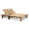 Two-seater Lounge Chair - Bamboo - 200 X 130 Cm