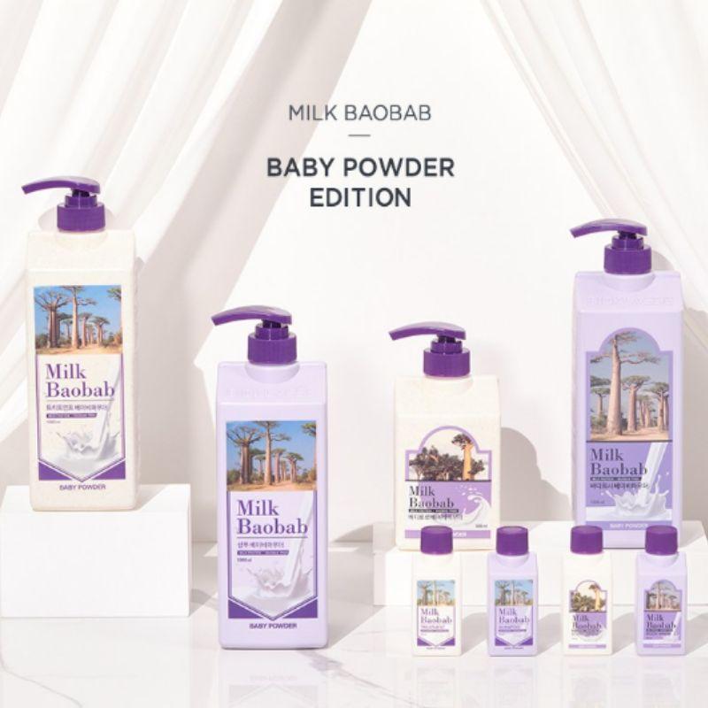 Milk Baobab Body Wash Baby Powder 1L – Moisturizing Baby Powder Body Cleanser