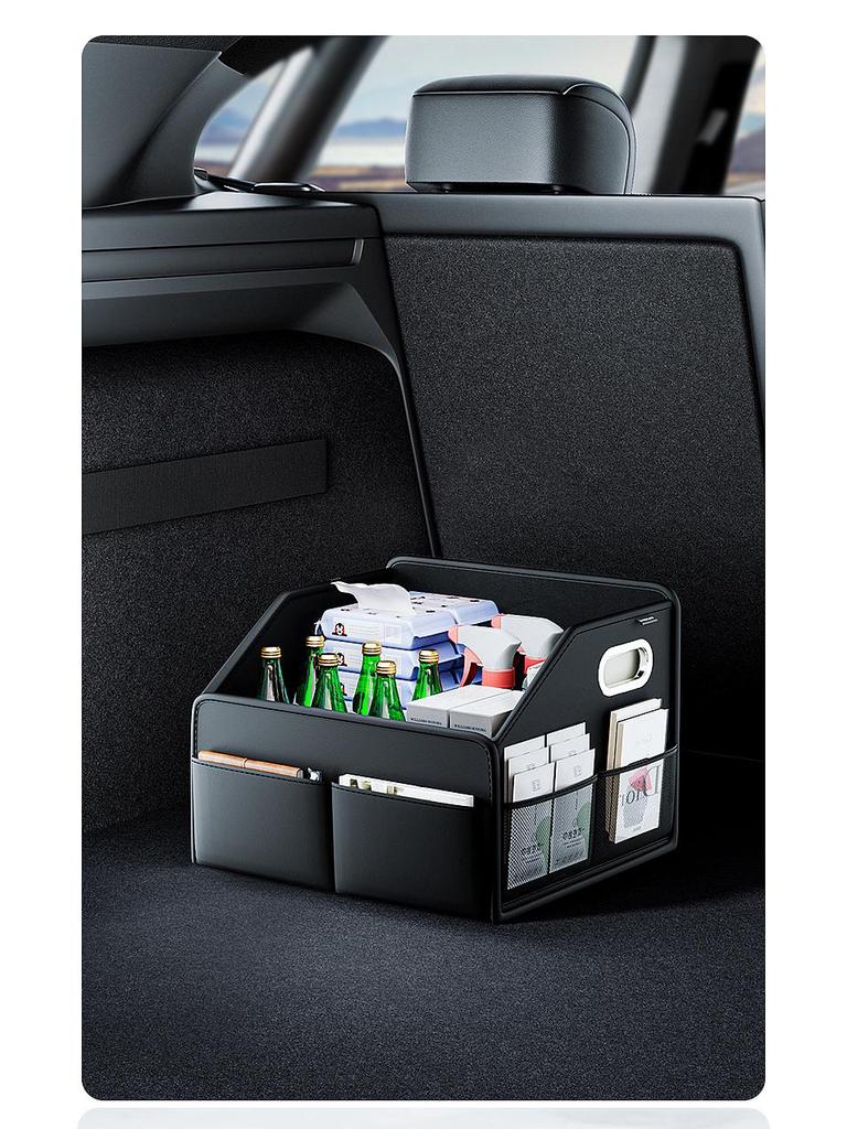 Portable Foldable Car Trunk Organizer - Large Capacity Storage Box