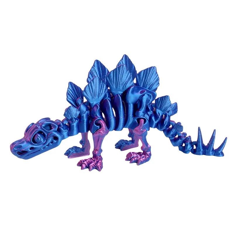 3D Printed Dragon Dinosaur Model Joints Can Move Freely Desktop Craft Ornament Gifts for Kids For Landscaping Decoration
