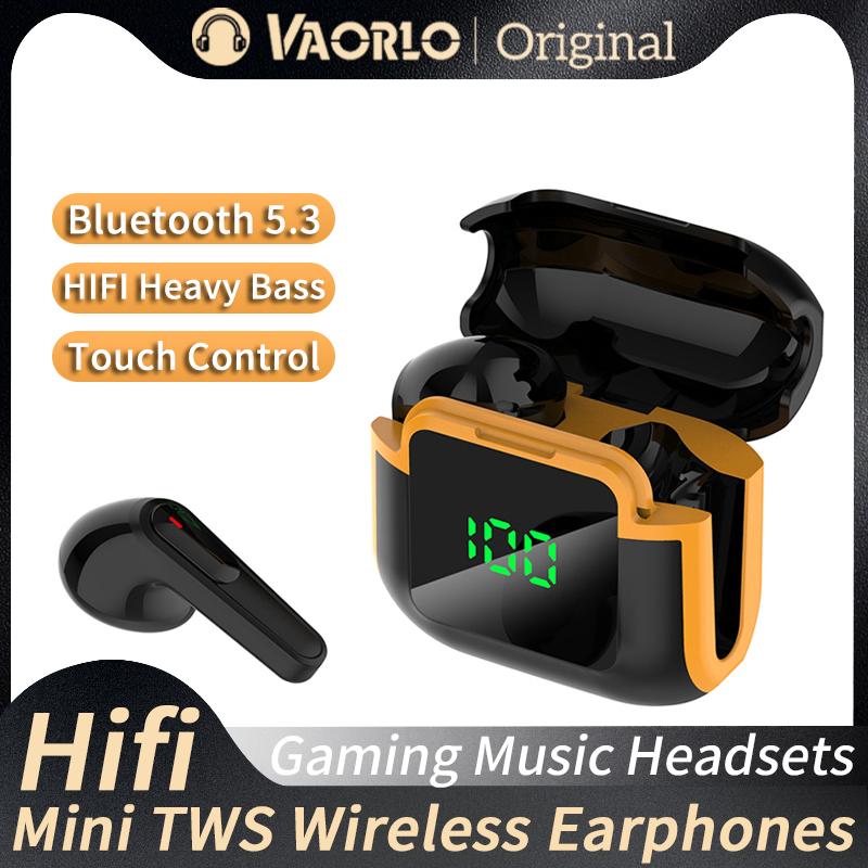 PRO90 Bluetooth 5.3 Headphones TWS Wireless Earphones with LED Display Stereo Headset Touch Control Earbuds Noise Reduction