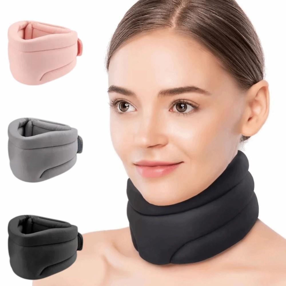 Breathable Neck Support Sleeve Solid Color Neck Fixation Belt Neck Stretcher  Office Use