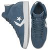 Converse Cons Pro Leather Synthetic Leather Non-slip Wear-resistant High-top Skate Shoes Unisex Blue