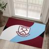 West Ham United Football Design Crystal Velvet Carpet Cozy Non?Slip Printed Rug For Bedroom Living Room Entrance