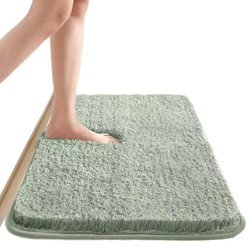 Non-Slip Bath Mat Bathroom Floor Thick Plush Rug Absorbent Quick-Dry Carpet Modern Minimalist Home Decor