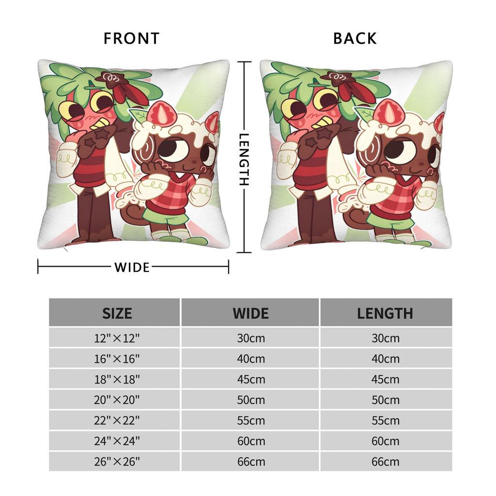 Federa Cuscino D-Dandys WorldS Cartoon Germogli Morbida Copricuscino Per Divano Auto Decorazione Casa Federe alla Moda
