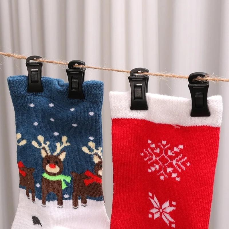 3/5pcs Plastic Socks Clip Portable Powerful Clothes Peg Multifunctional Rack Clothes Hanger Hook Clothes Folder Bed Sheet Clips