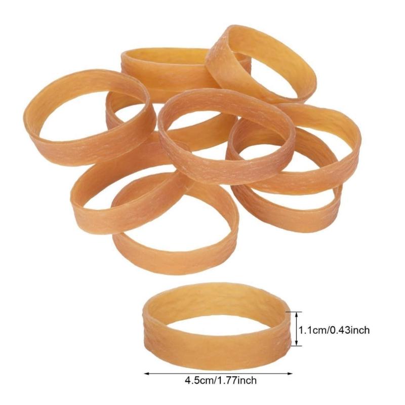 20/50Pcs Exercise Rubber Bands Widened Rubber Rings Safety Ski Brake Retainers