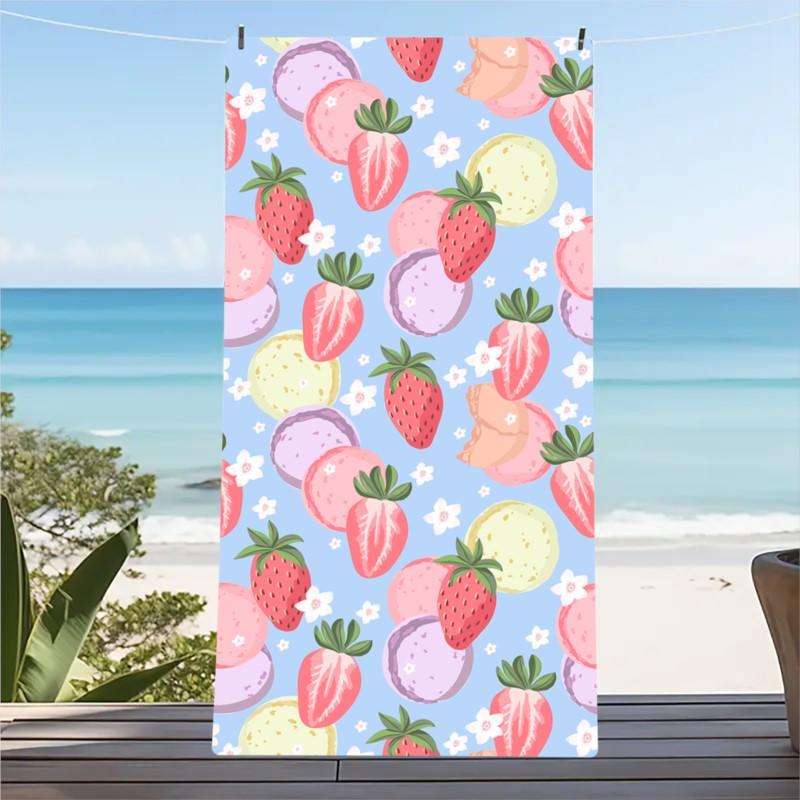 Beach Towel Portable Quick Fast Dry Sand Outdoor Travel Swim Blanket Thin Yoga Floral Print Mat Personalization Stripes Towel