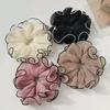 2Pcs Hair Ties for Women, Soft Fabric Oversized Hair Ropes, Ruffled Design Back Head Bun Hair Bands, Hair Accessories for Daily Life School Office
