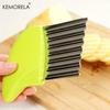 1PCS Stainless Steel Wave Knife for Vegetable Potato Carrot - Kitchen Slicing Tool for French Fries Potato Chips