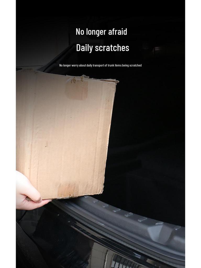 Tesla Model 3 Trunk Splash Guard TPE Tailgate Sill Strip - 360° Interior Protection Trim