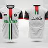 Mode Palästina Flagge Fußball T-Shirts Trend Sommer Kurzarm Nationalemblem 3D-gedruckte Sport-T-Shirts Lose Atmungsaktive Oberteile