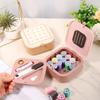 Small Sewing Kit with Storage Box Cute Portable 2 Layer Organizer Magnetic Needle and Thread Kit with Case Home Clothes Repair