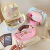 Portable Dopamine Color Pencil Case Multi-functional Large-capacity Stationery Pouch Stationery Storage Bag Students Gift