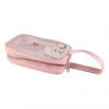 Clear Travel Bag Cherry Puppy Frosted Translucent Waterproof PVC Toiletry Bag Pouch for Washing