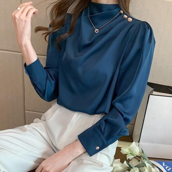 

Женский легкий пуловер большого размера, блузка из полиэстера, свободный топ с длинными рукавами, повседневный