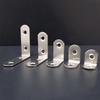 20/50/100PCS L Brackets Stainless Steel Corner Braces with Screws, 90° Right Angle Shelf Supports for Wood Furniture Accessories, Table