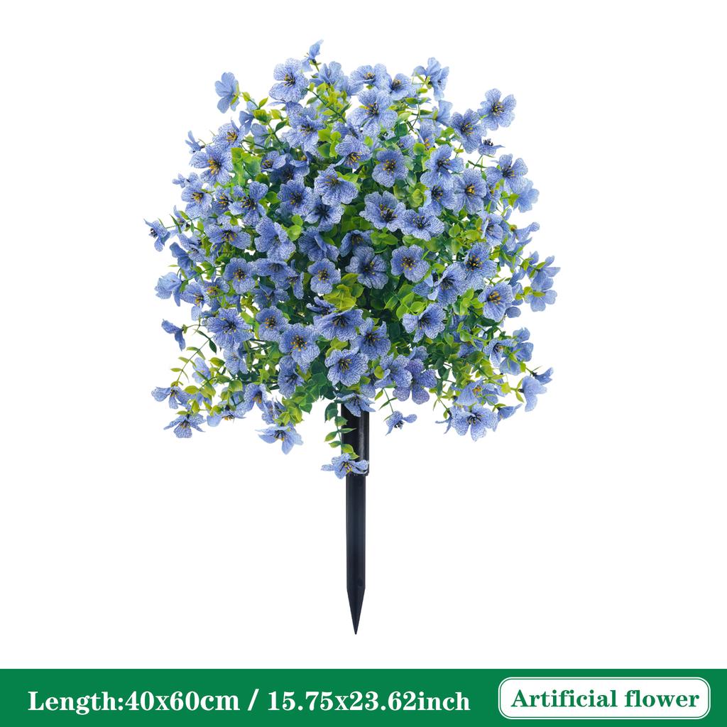 Fake Flowers Outdoor UV Resistant Faux Plants for Outside Yard Wedding Indoor Home Kitchen Farmhouse Decor Artificial Plants