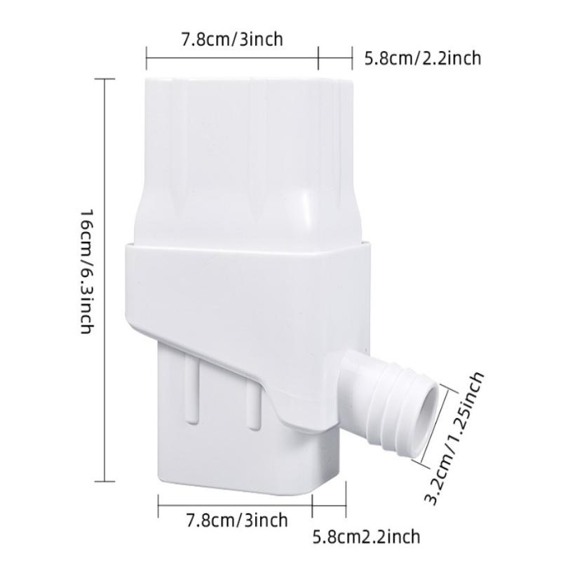 1 Set Of Rainwater Diverters For Downpipes - An Easy-To-Install Gutter Drainage System With Flexible Hoses (14.1 In To 50.2In)
