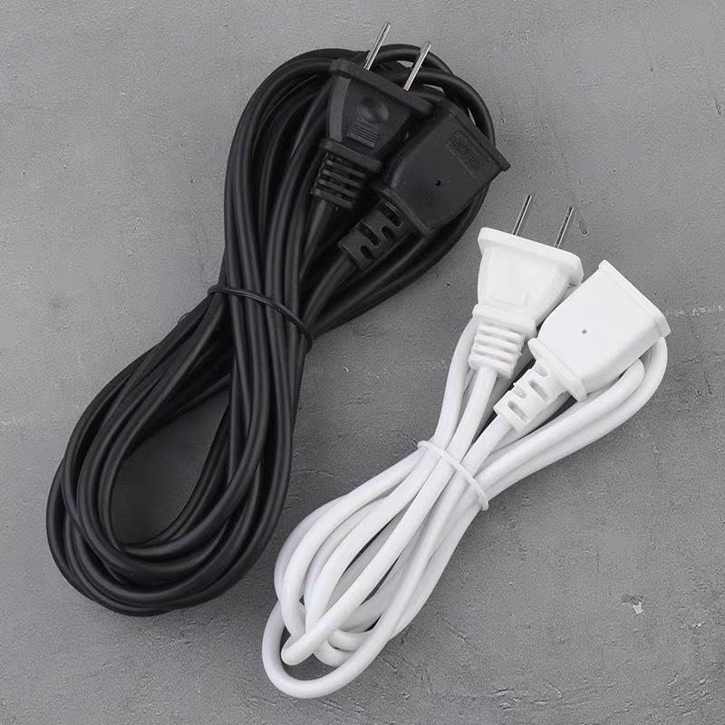 

Copper Dual-Core Power Cord with Plug and Socket for Mobile Phone or Fan Extension