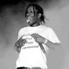 Rapper de Hip-hop Americano e Europeu ASAP ROCKY's Tendência Estampado com Letras Solto Puro Algodão