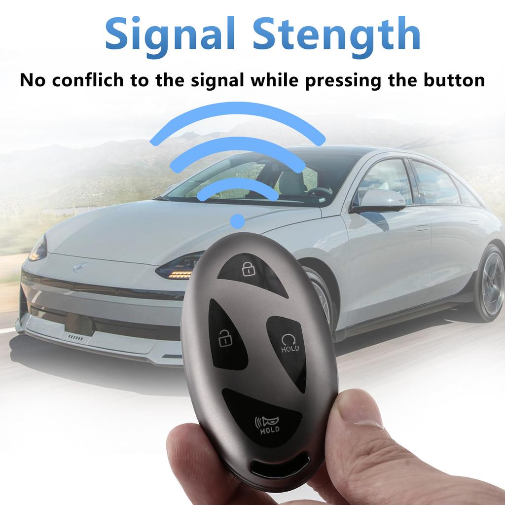 For Hyundai Ioniq 6 Key Fob Cover,Tpu,Car Key Case Protector Keychain Fit Ioniq 6 Grandeur Gn7 Kon Accessories